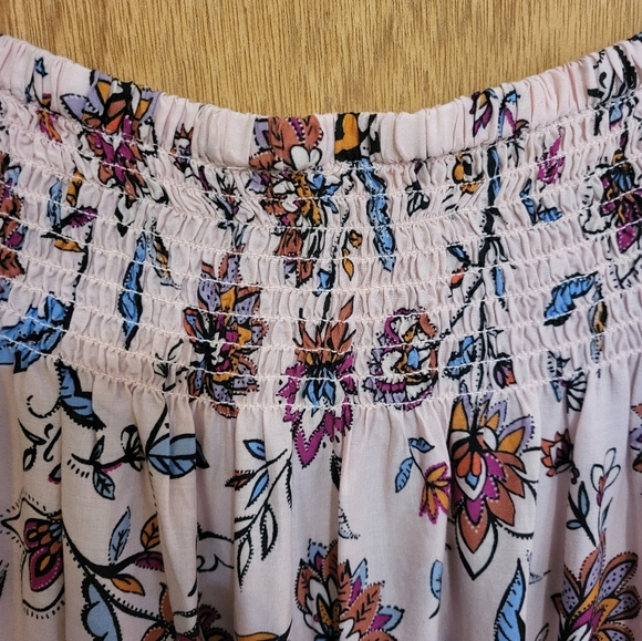 Beachlunchlounge Ellora Nordstrom pff shoulder Boho blouse.  Oversized Small - Picture 12 of 14